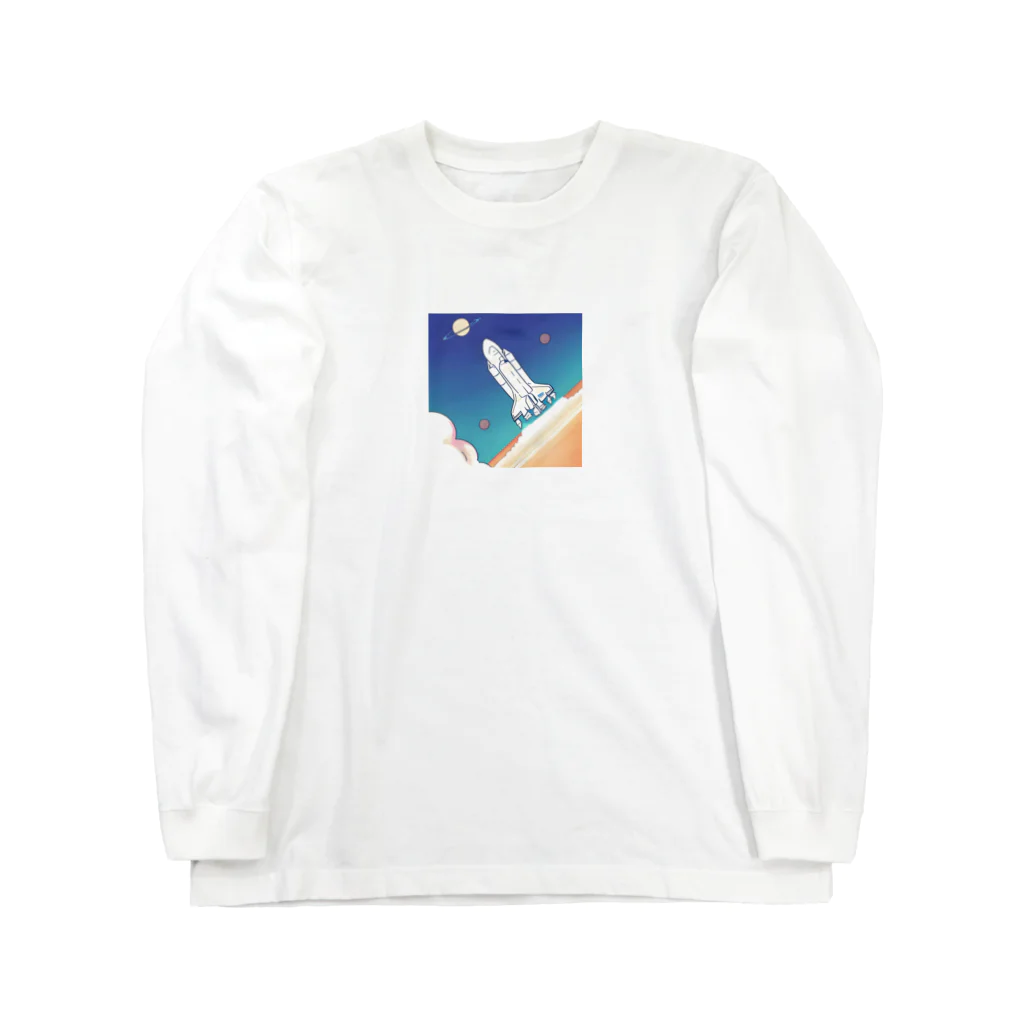 Town_ShipのSpaceship Long Sleeve T-Shirt