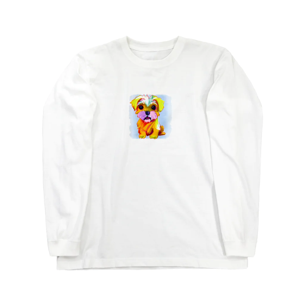 dogcatanimalの可愛いマルチーズグッズ Long Sleeve T-Shirt