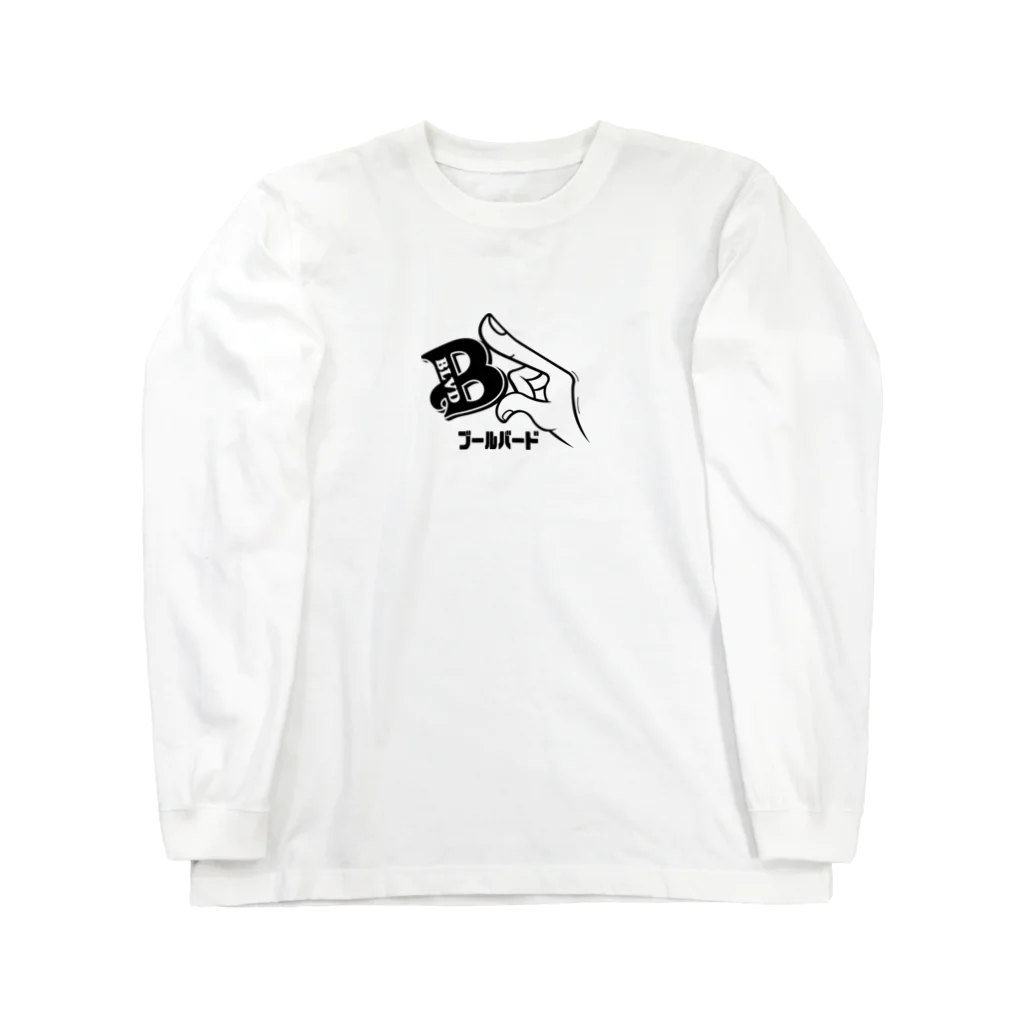 blvd1970のBLVD Logo BLACK Long Sleeve T-Shirt