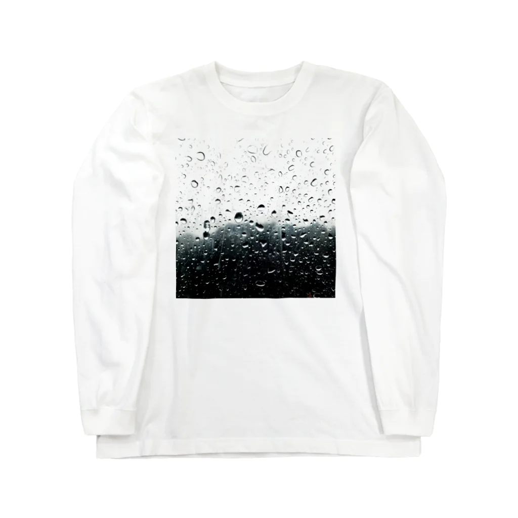 モリチエコの雨 ロングスリーブTシャツ