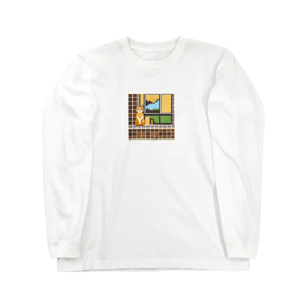 getprizeのドット絵の猫 ロングスリーブTシャツ