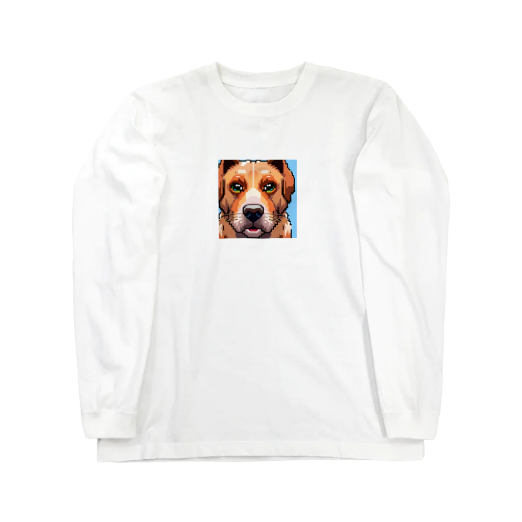 getprizeのドット絵の犬 ロングスリーブTシャツ