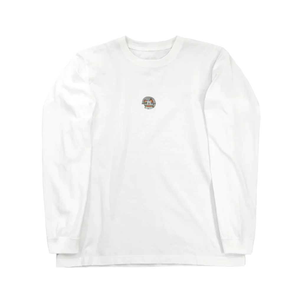 TAIYO 猫好きのアーティスト風猫ロゴ Long Sleeve T-Shirt