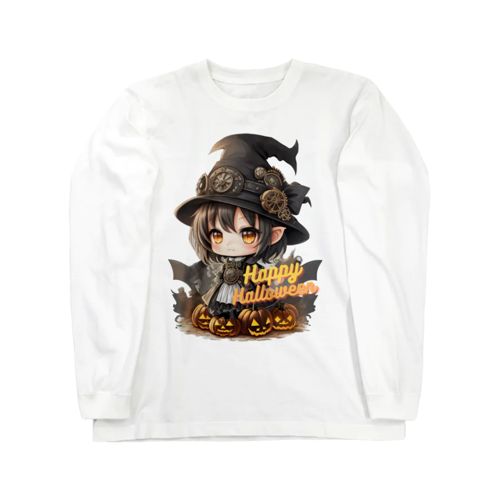 Design_Factory-Lのスチームパンク Girlハロウィンスタイル Long Sleeve T-Shirt