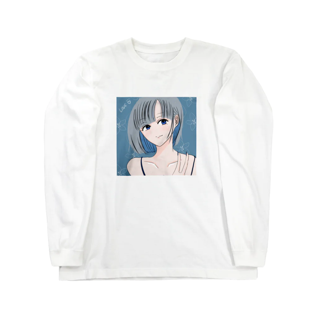 ぼくくんのポジティブ女子 ロングスリーブTシャツ