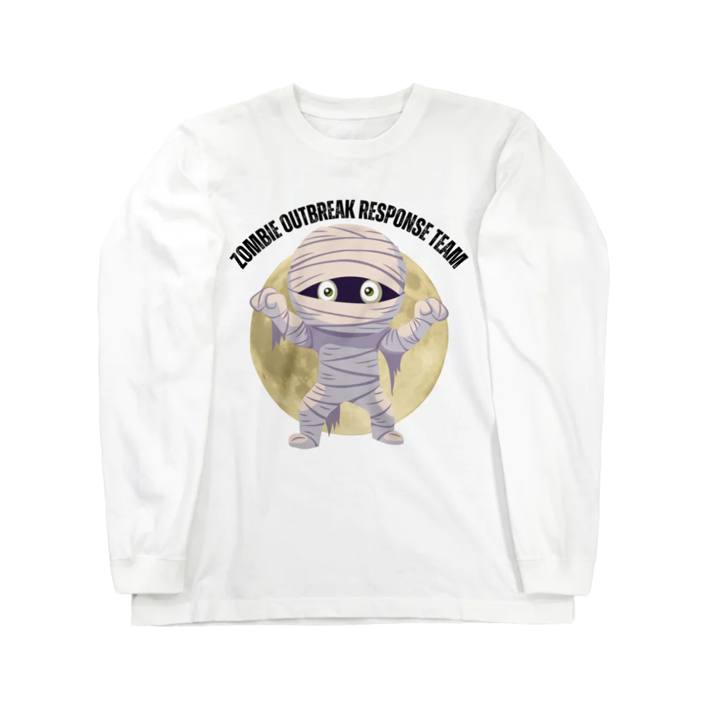 aidhiのハロウィン　かわいいミイラデザインス Long Sleeve T-Shirt