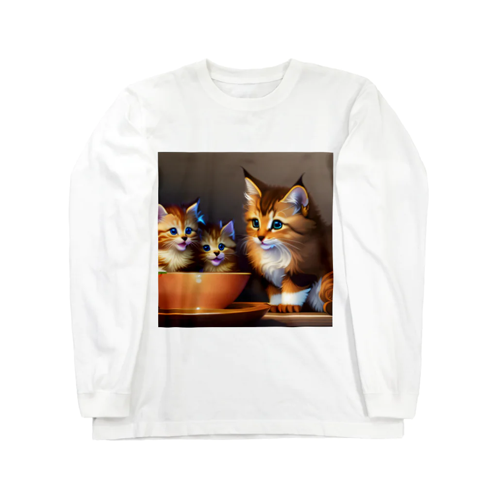 猫店の子猫の日常 Long Sleeve T-Shirt