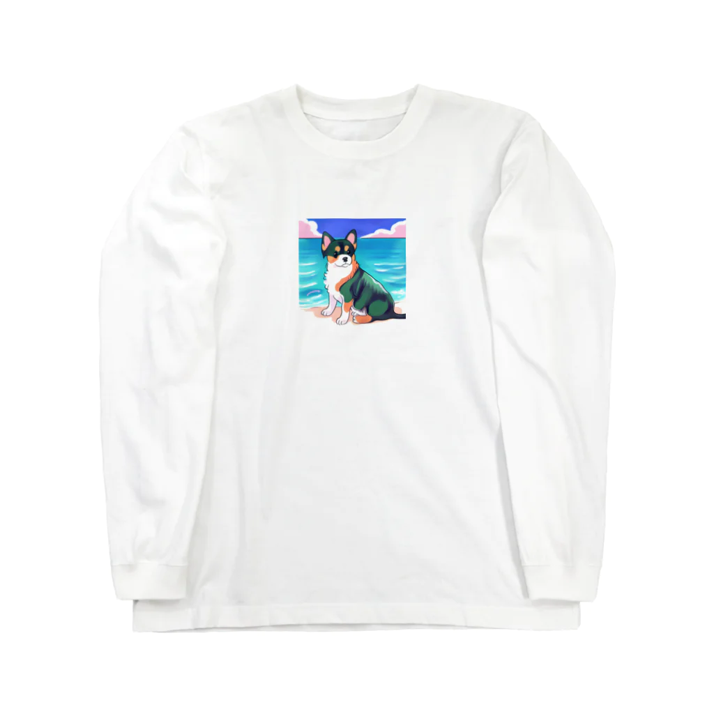 幸せのおすそわけの愛する犬シリーズ2 Long Sleeve T-Shirt