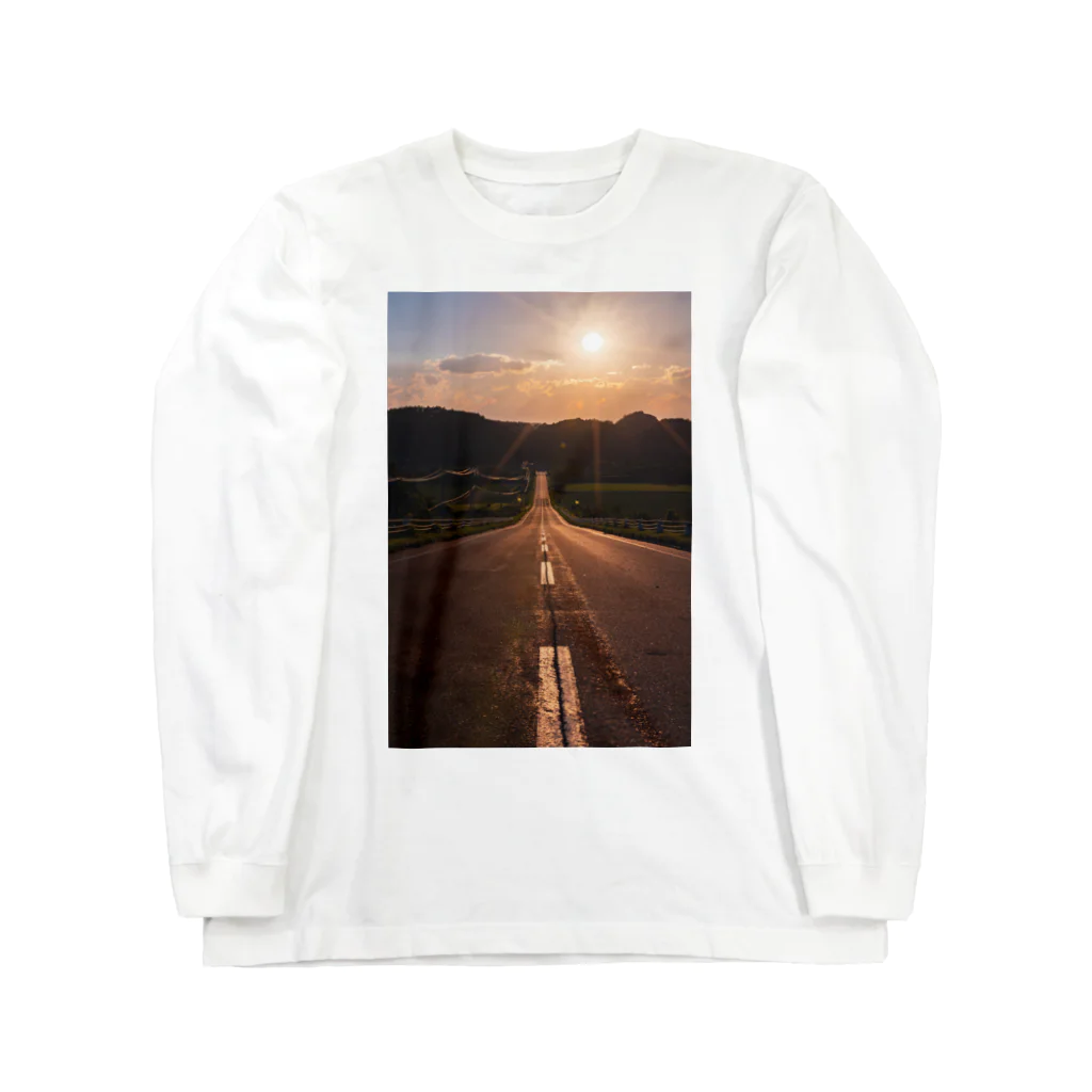 guchy-kの夕陽の向こうは Long Sleeve T-Shirt