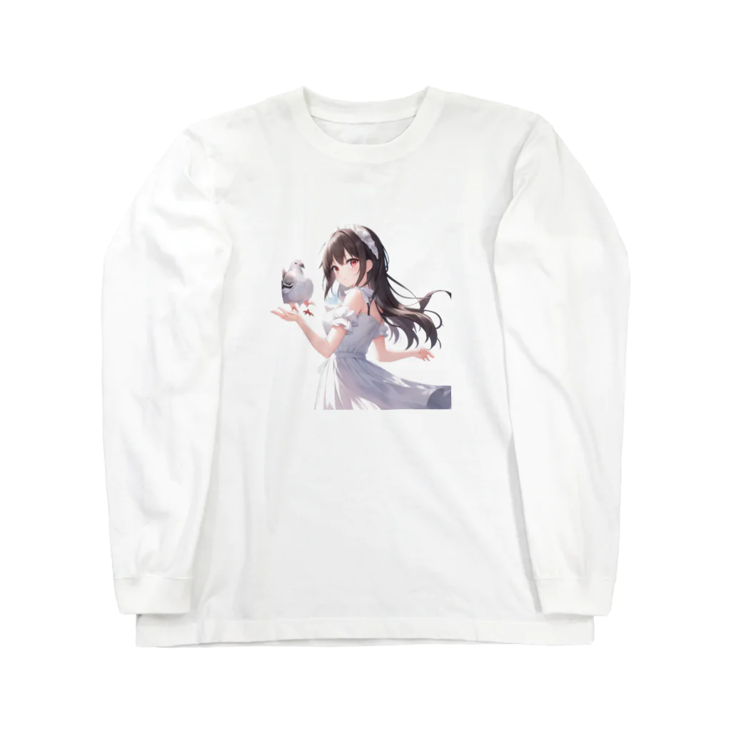 D.M@WORLDの鳥界のアイドル❤️鳩のハトコ様 Long Sleeve T-Shirt