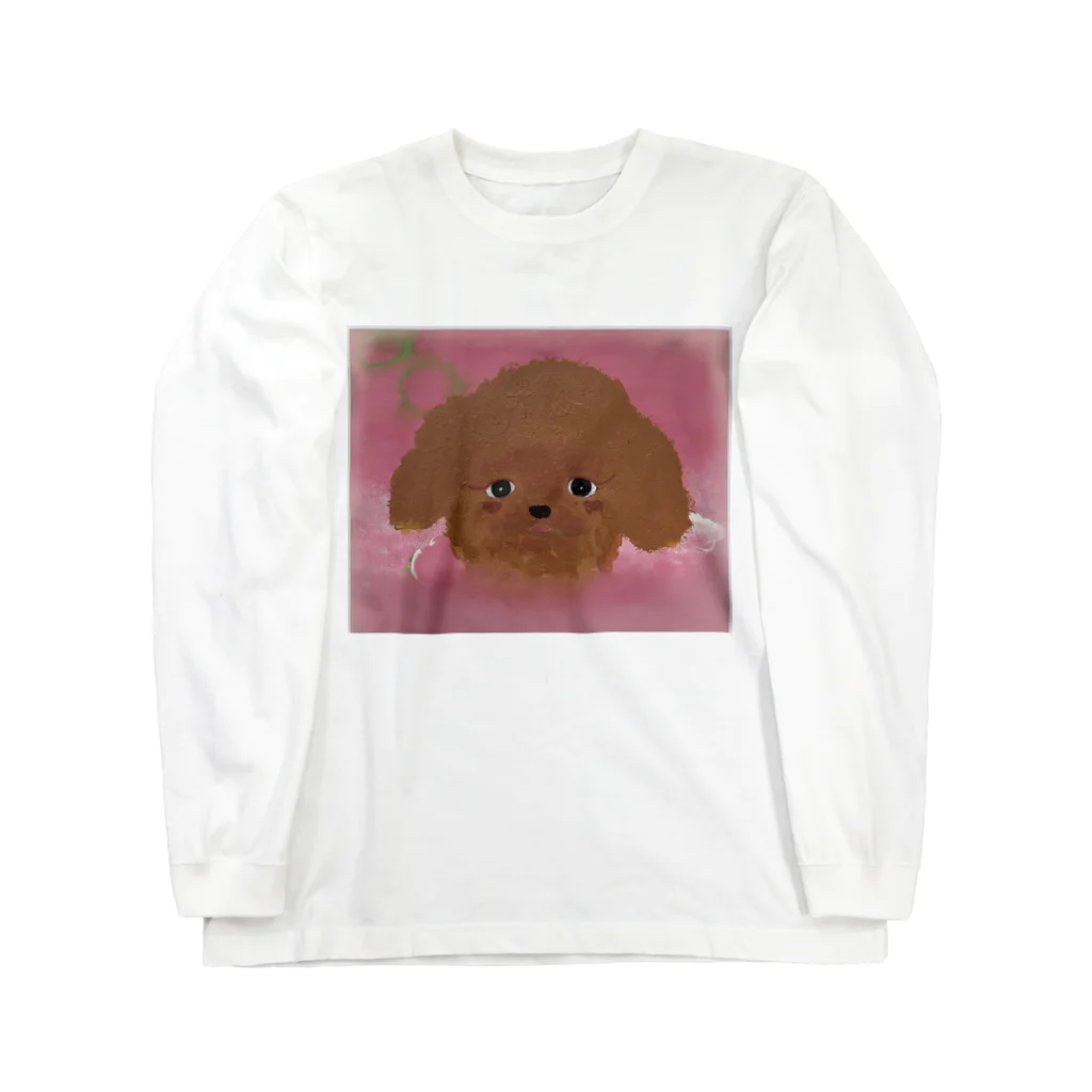 Yappyのtoy poodle？？？ ロングスリーブTシャツ