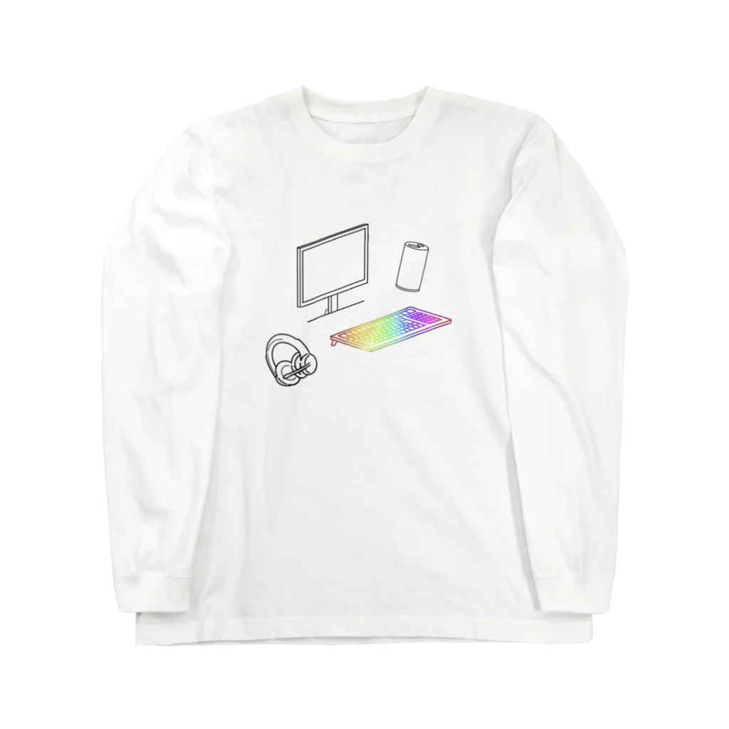 織　ShikiのPCゲーム Long Sleeve T-Shirt