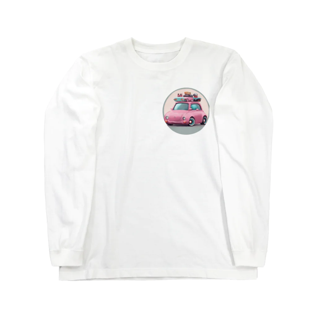 UMESANのキュートな車💘 ロングスリーブTシャツ