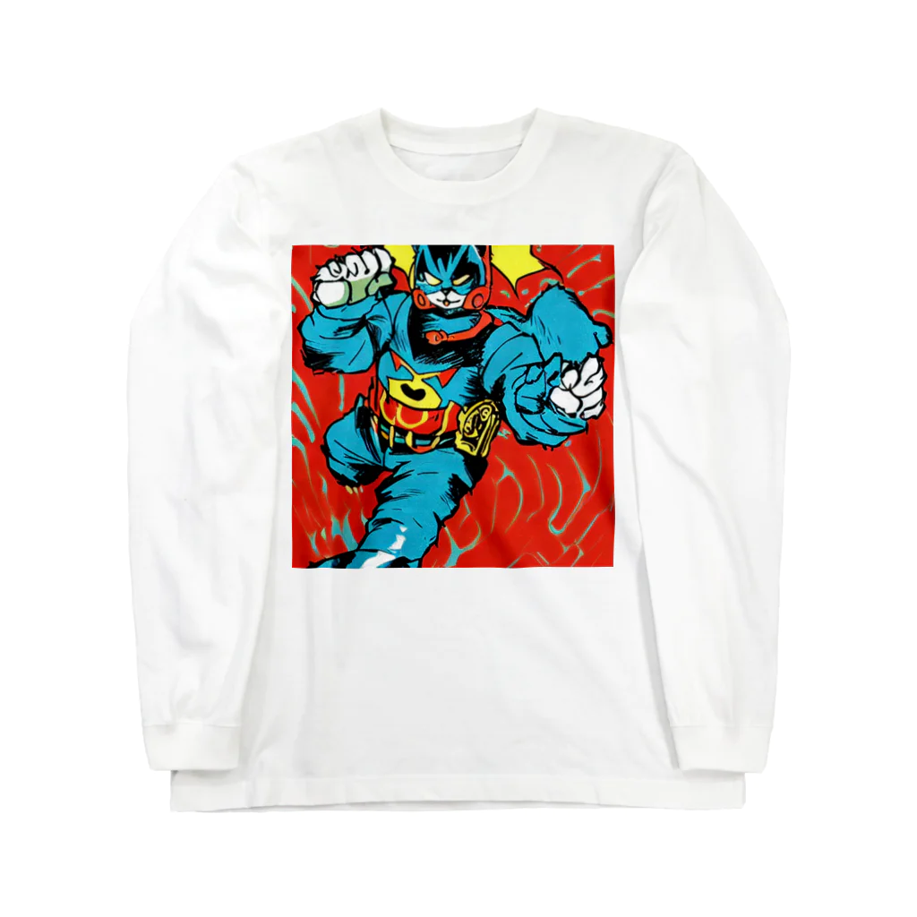 k,sのスーパーヒーローキャット Long Sleeve T-Shirt