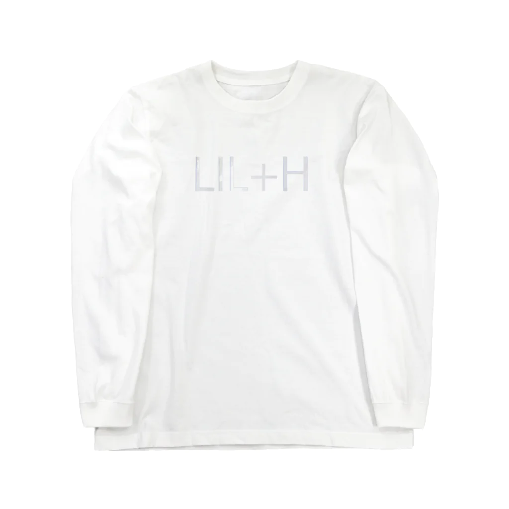LIL+H -りるもあ- by Honoka Maruyamaの[LIL+H] ロゴ (white) ロングスリーブTシャツ
