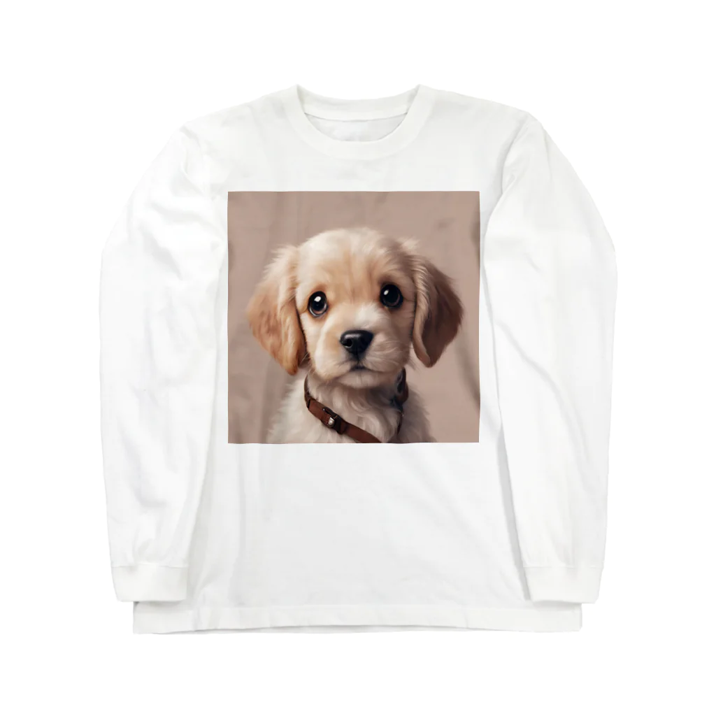 kunkun1048のめちゃカワ犬 ロングスリーブTシャツ