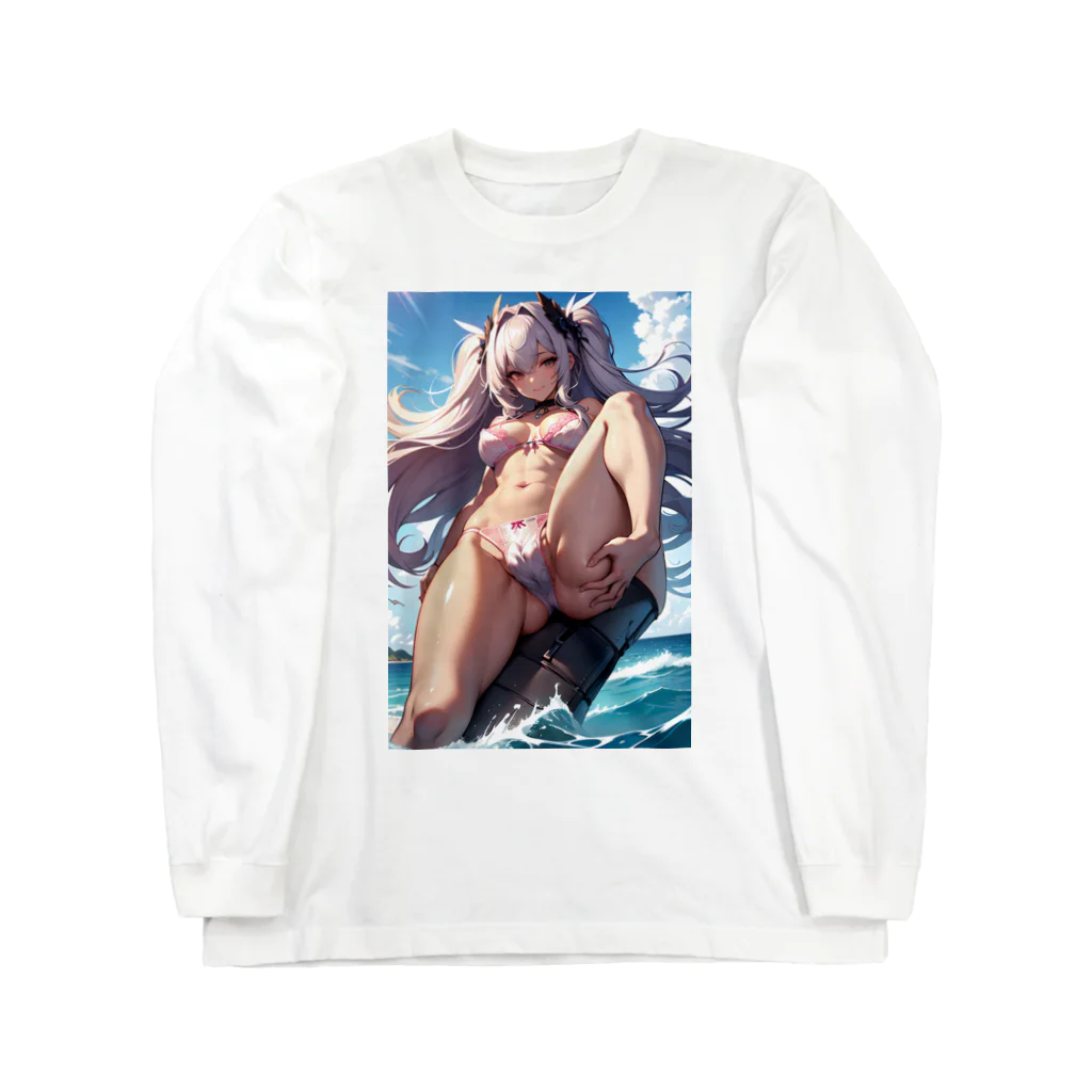 RGセクシーガールのツインテール美少女 Long Sleeve T-Shirt