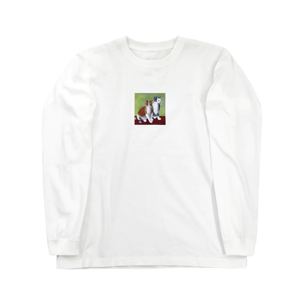 まさのお店の二匹の猫 Long Sleeve T-Shirt