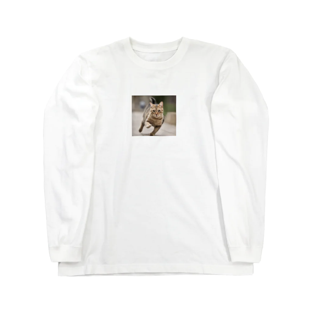 TAIYO 猫好きの猫の追い風 Long Sleeve T-Shirt