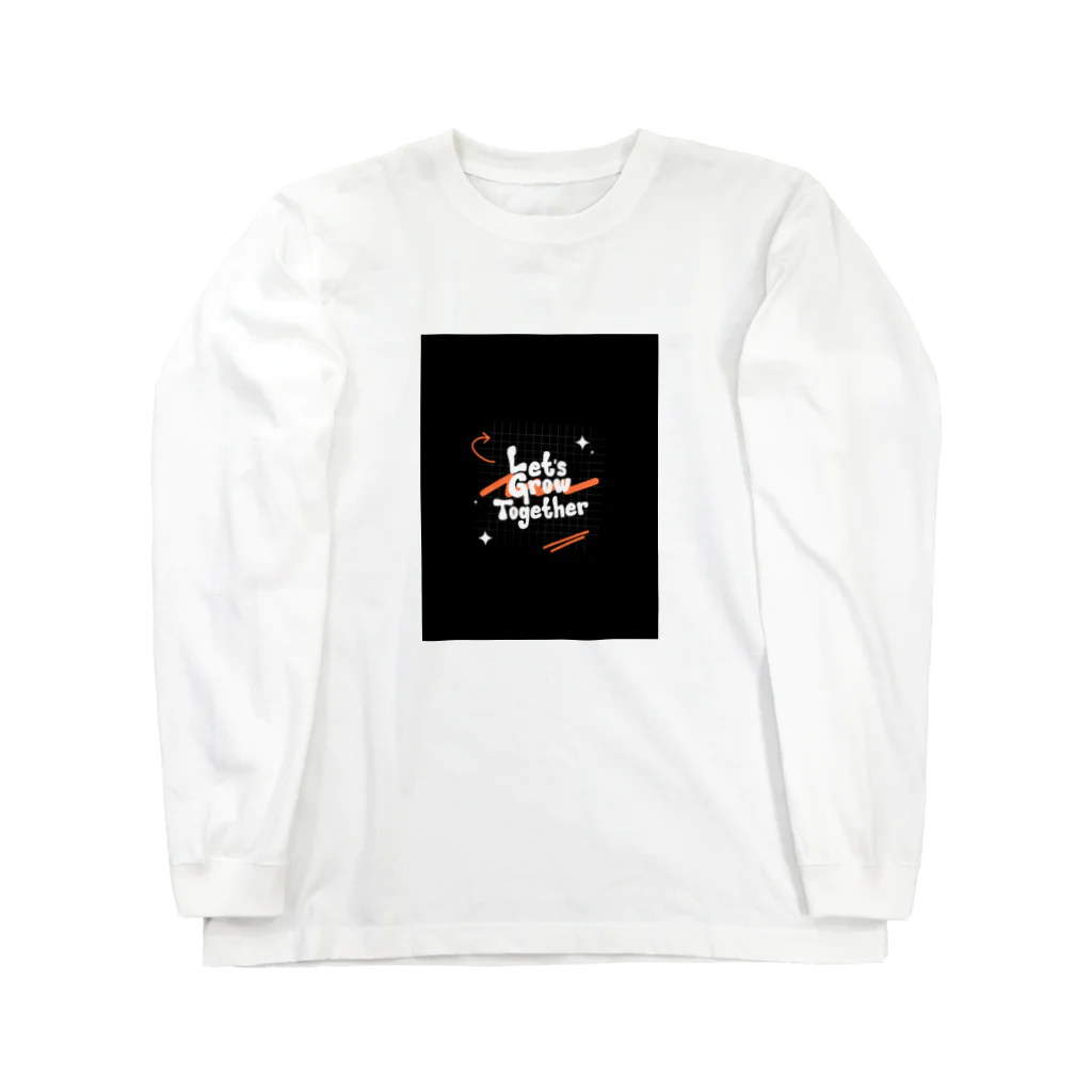 yusaki55maikingのアブストラクトタイポグラフィ Tシャツ Long Sleeve T-Shirt