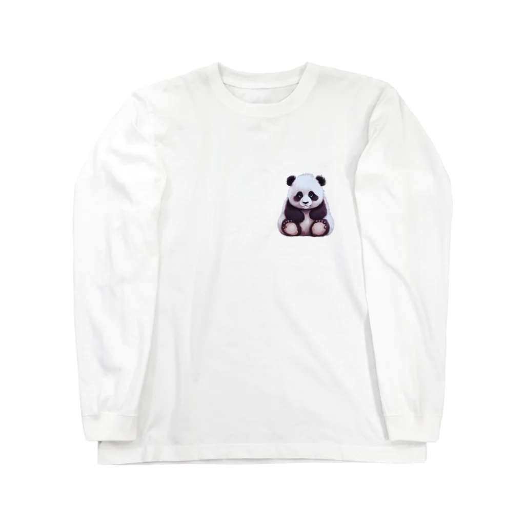 BeyondHobbies-趣味の先-の太々しいパンダ Long Sleeve T-Shirt