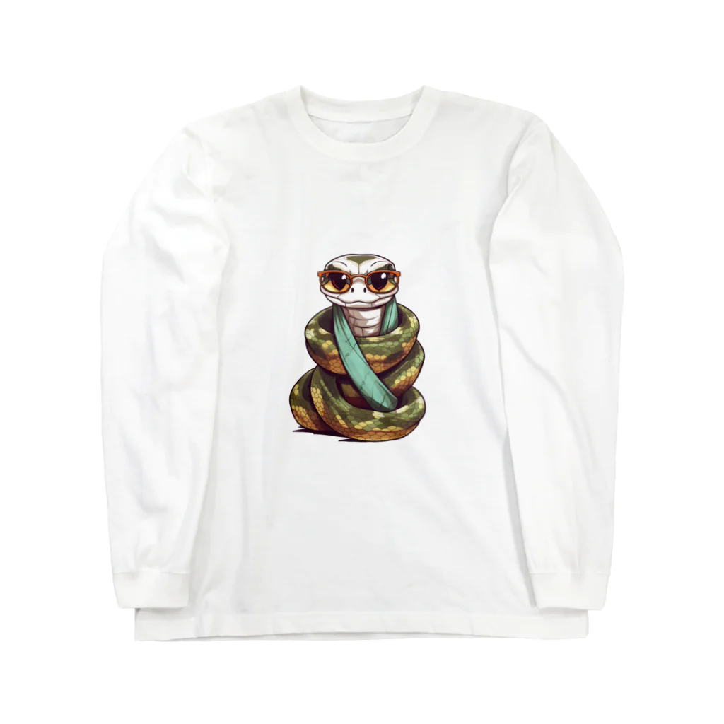 Vasetti_pressのカッコイイパイソン Long Sleeve T-Shirt