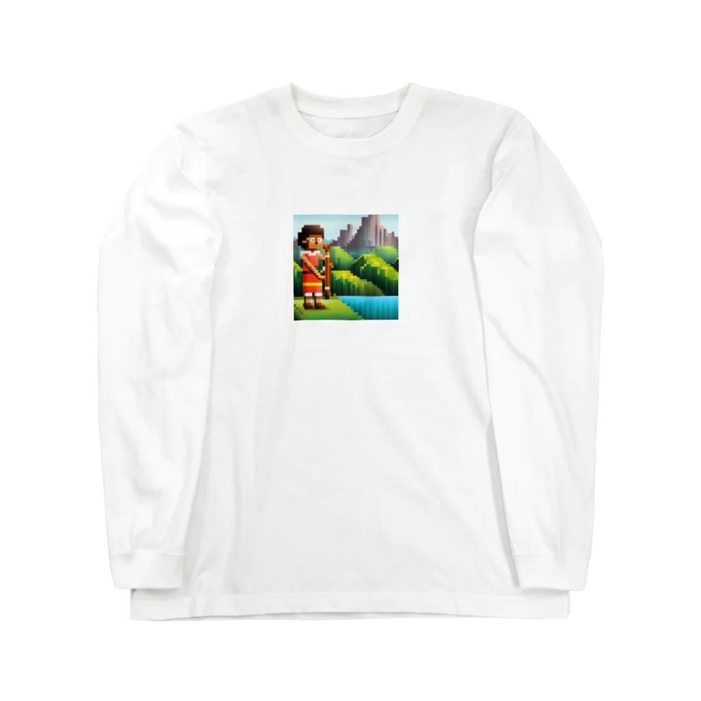 nomad4491のドット絵のディジュリドゥ Long Sleeve T-Shirt