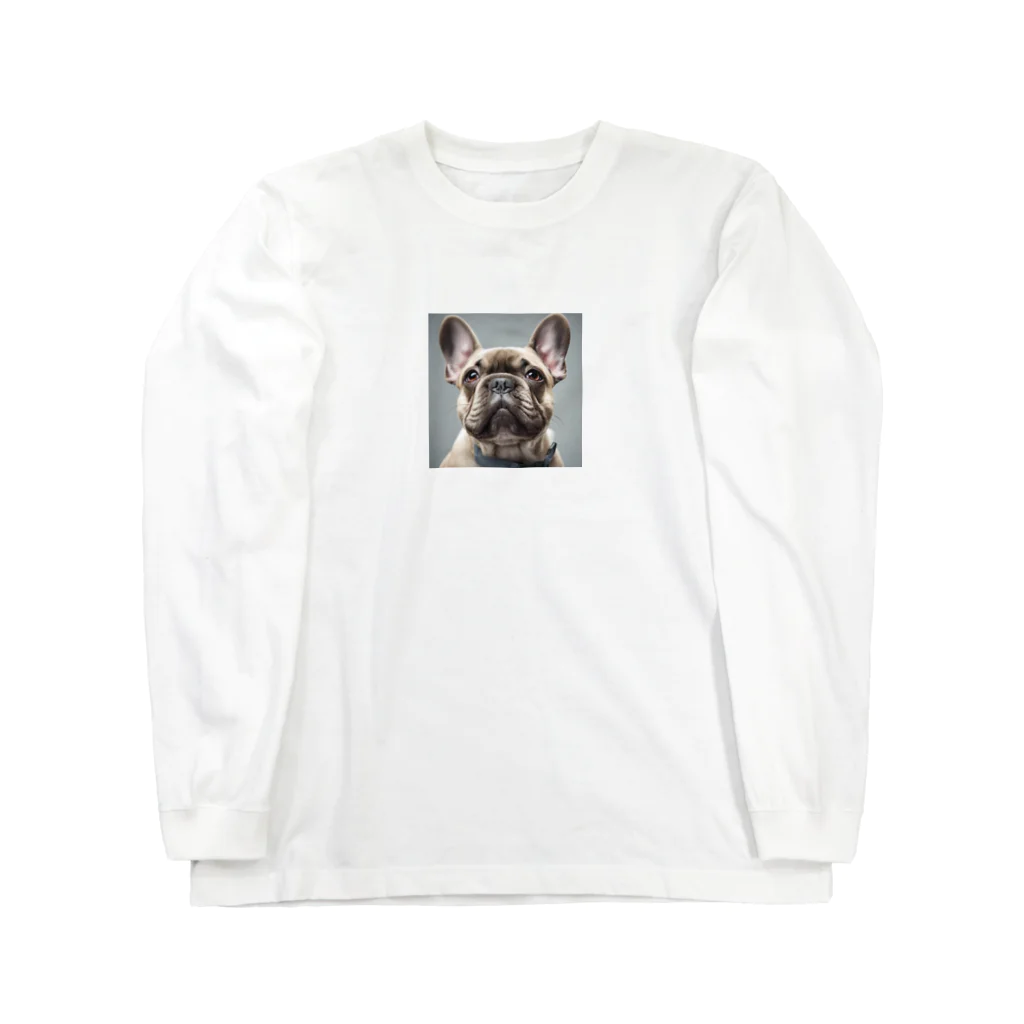 smile_happyのfrench bulldog Long Sleeve T-Shirt