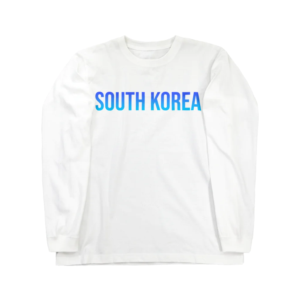 ON NOtEの大韓民国 ロゴブルー ロングスリーブTシャツ