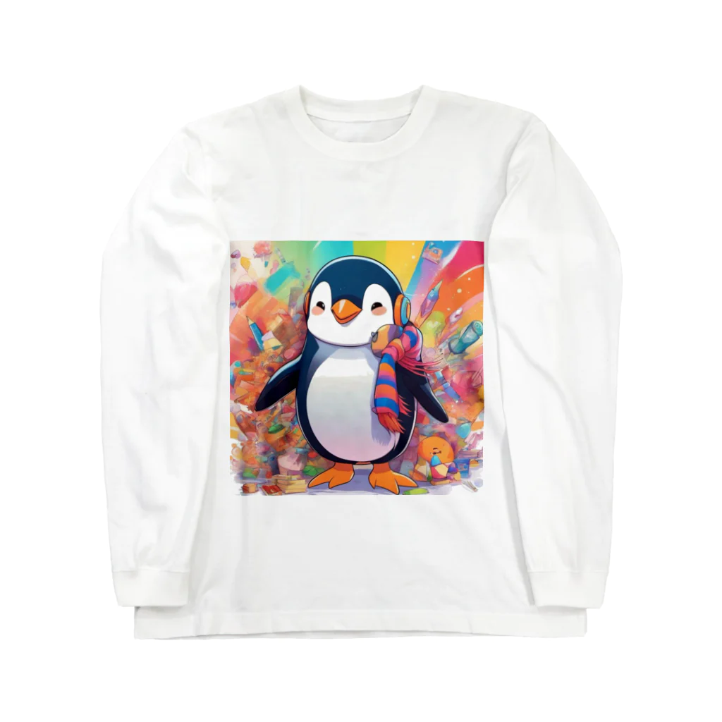 aki7sの笑顔のペンギン Long Sleeve T-Shirt