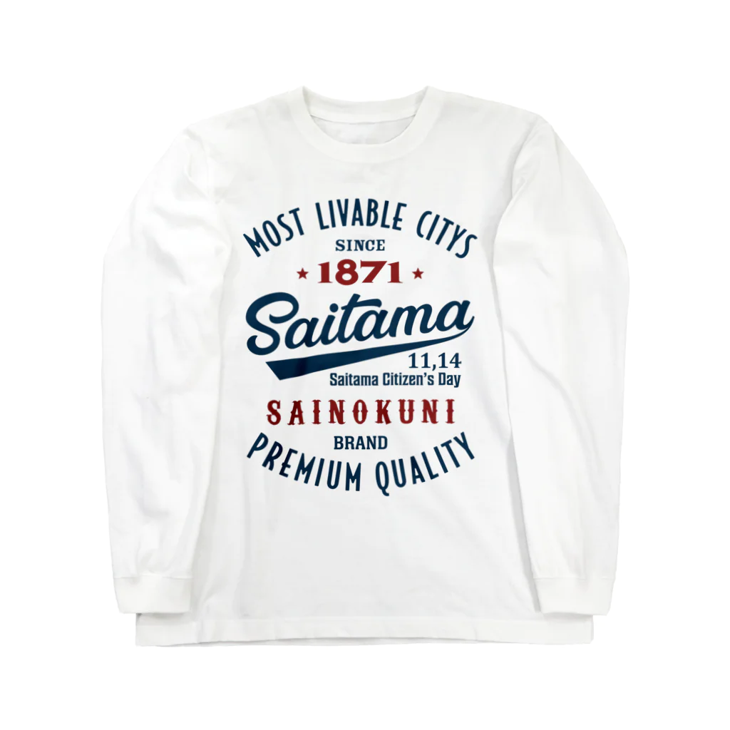 kg_shopのSaitama -Vintage- (淡色Tシャツ専用) ロングスリーブTシャツ