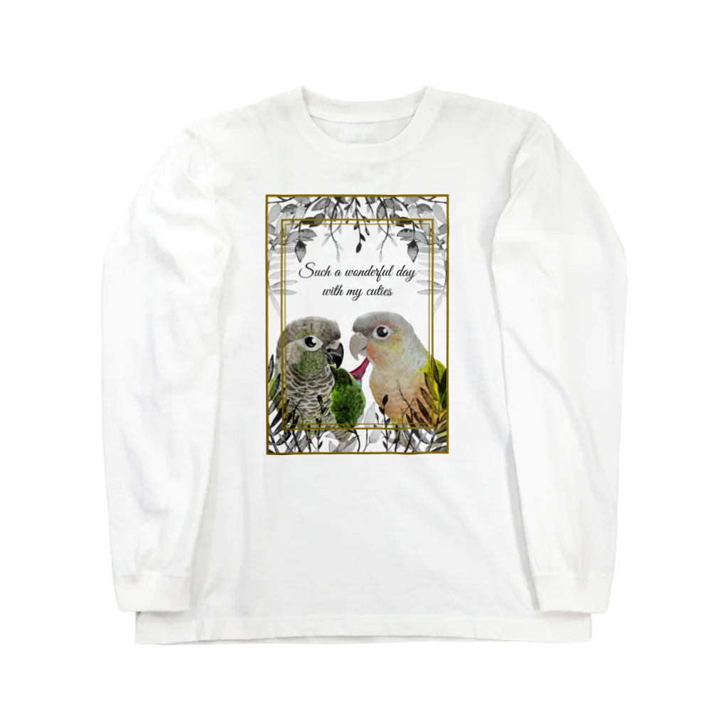 mariechan_koboの050 Such a wonderful day ウロコインコノーマル＆パイナップル Long Sleeve T-Shirt