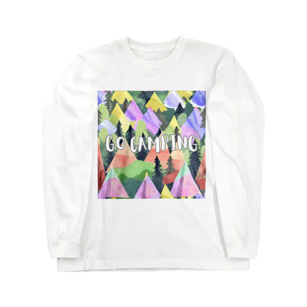 Rico294のカラフルテントでGO CAMPING 2 ロングスリーブTシャツ