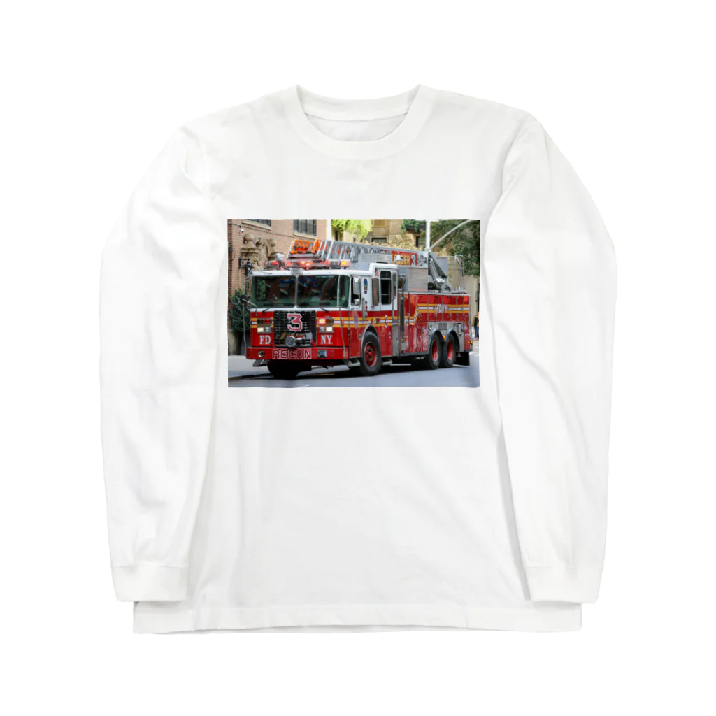 ビッグスマイルライフのかっこいいはしご車 Long Sleeve T-Shirt