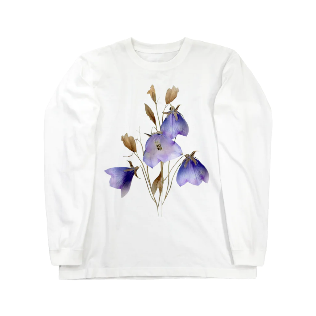 Atelier Petrichor Forestのキキョウ Chinese bellflower Long Sleeve T-Shirt