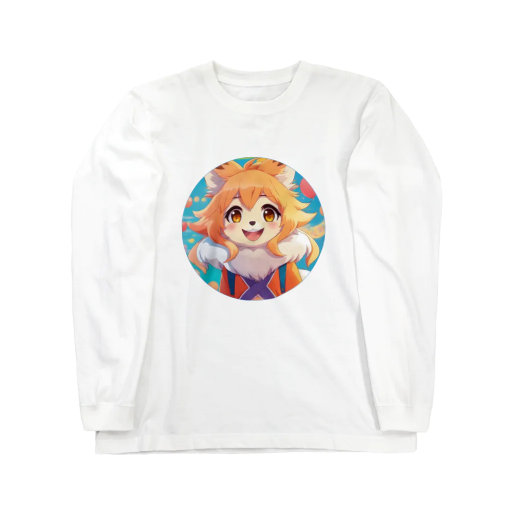 オレンジルーシーのほっこりキツネっこ Long Sleeve T-Shirt