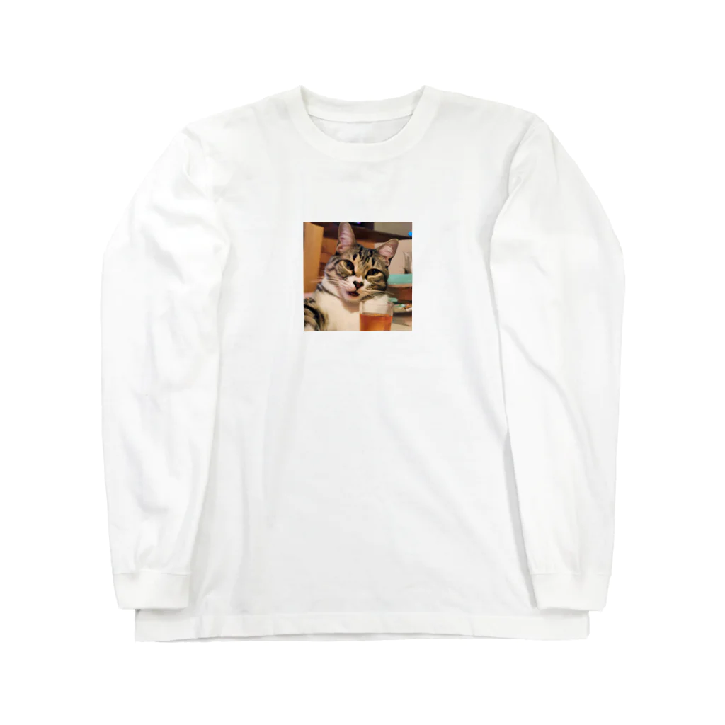 ことこと♂@トレーダーの猫猫　泥酔 Long Sleeve T-Shirt