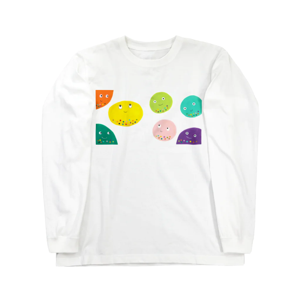 いしあいつるえミュージアムショップのきいろちゃんとみんなTシャツ Long Sleeve T-Shirt