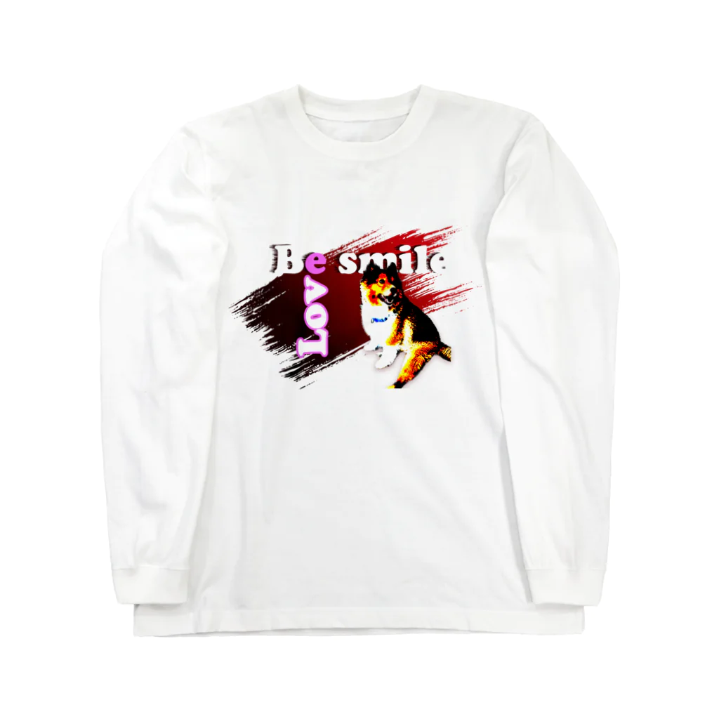 もふもふ犬ソア君SHOPのBe smile♡ Long Sleeve T-Shirt