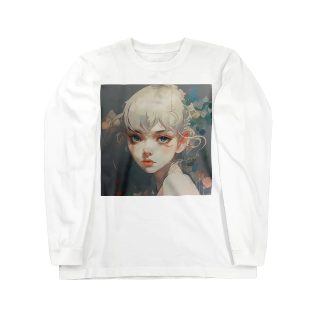 amberの魅力溢れる白いおんなの子 Long Sleeve T-Shirt