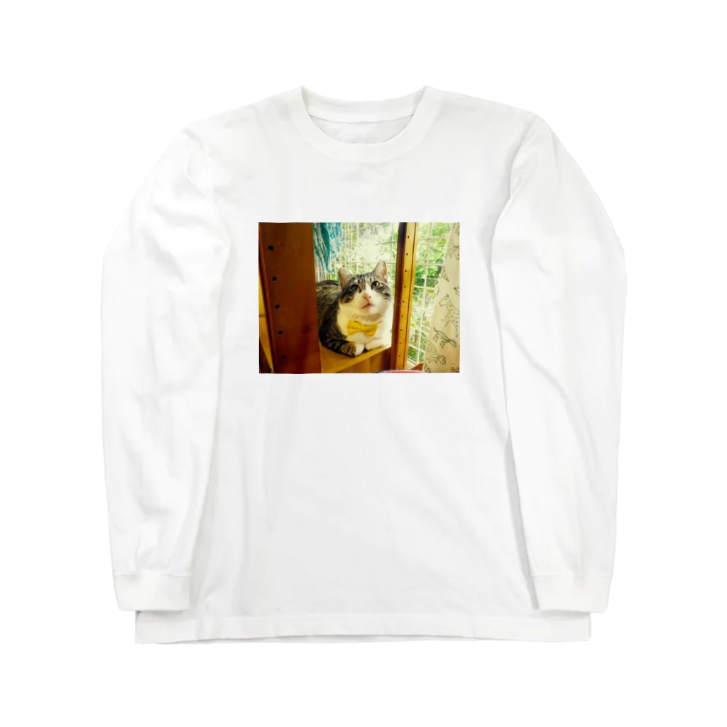 ひょうたん翠の窓辺のマァ坊 Long Sleeve T-Shirt