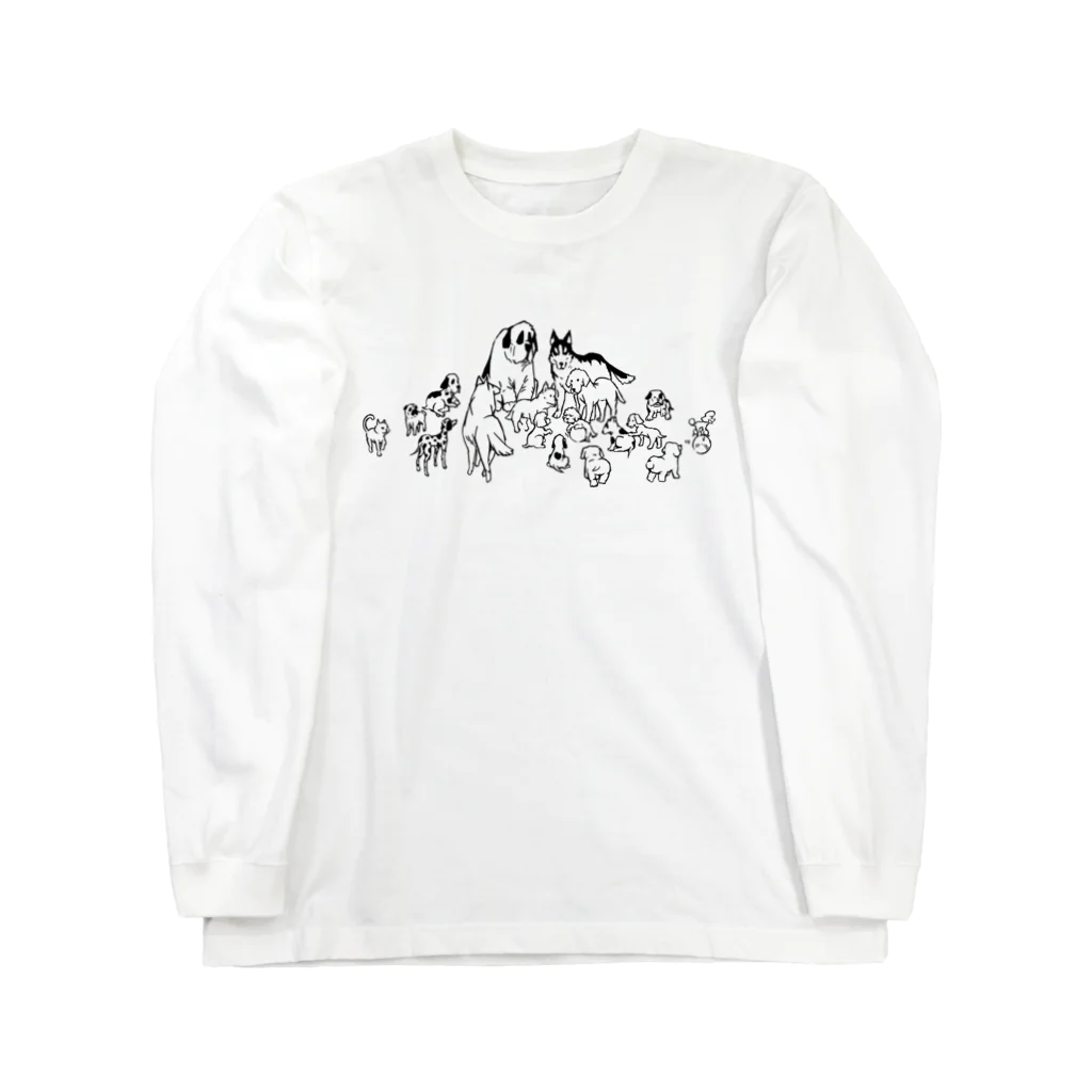 Heiwacho Design Clubの犬の集会　2 Long Sleeve T-Shirt