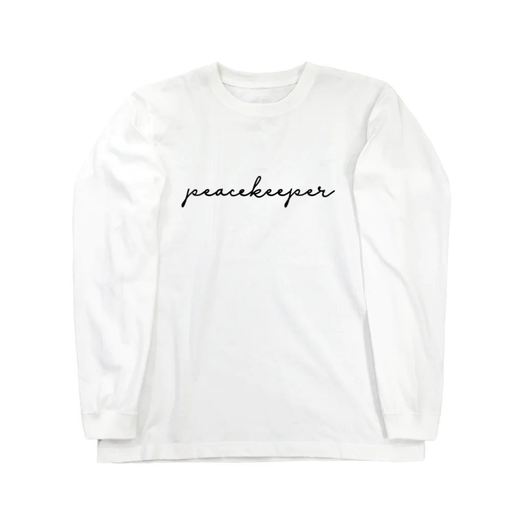 ピースキーパー / @pk15000のPeacekeeper Black Logo Center Long Sleeve T-Shirt