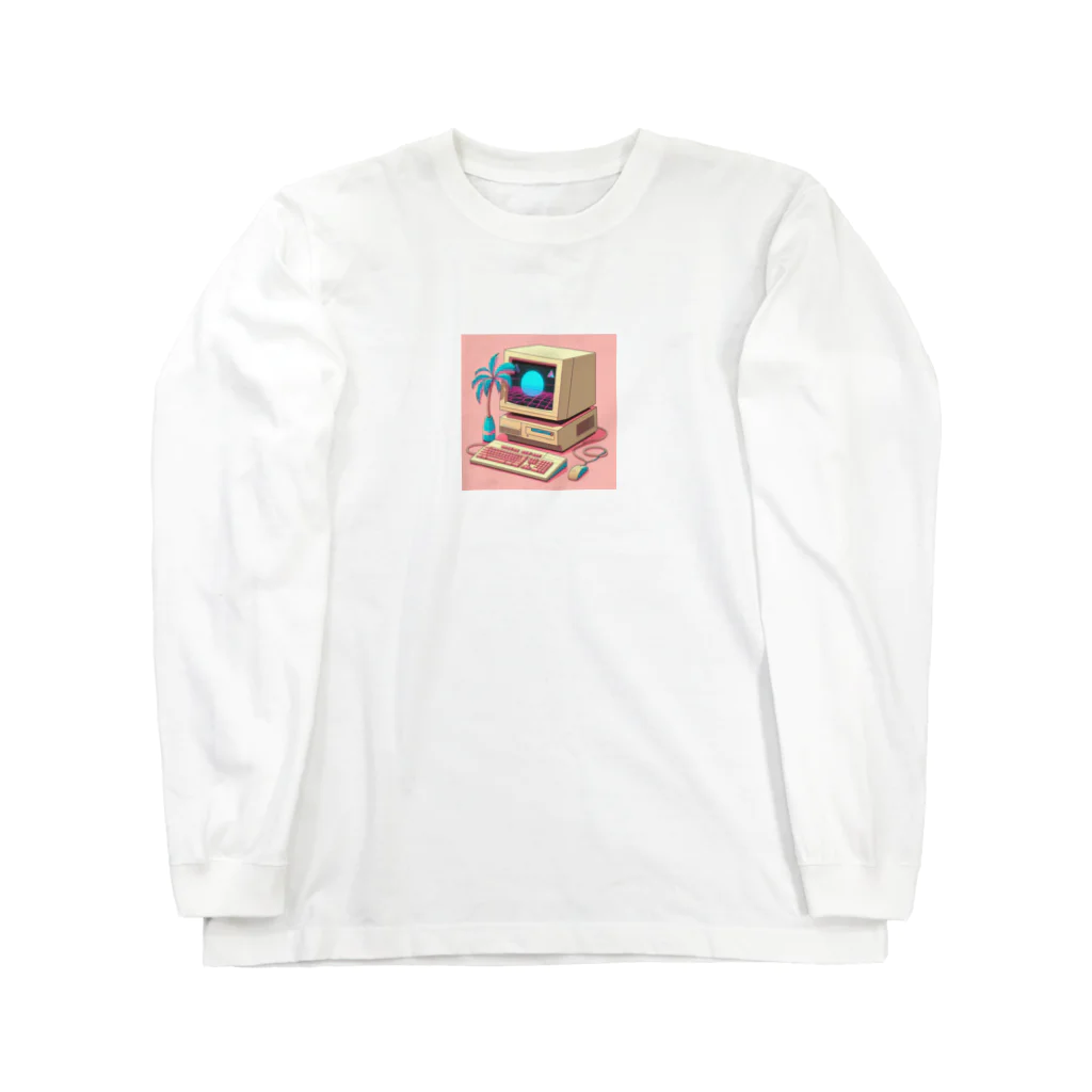 ワンダーワールド・ワンストップの懐かしい90年代のパソコン② Long Sleeve T-Shirt