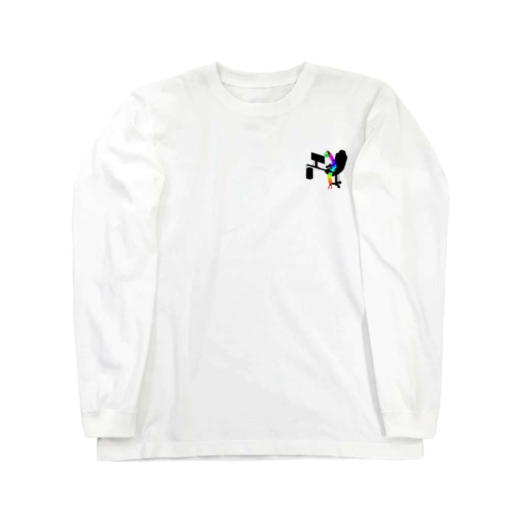 morinoaoumeのゲーマーゲーミング芋虫 Long Sleeve T-Shirt