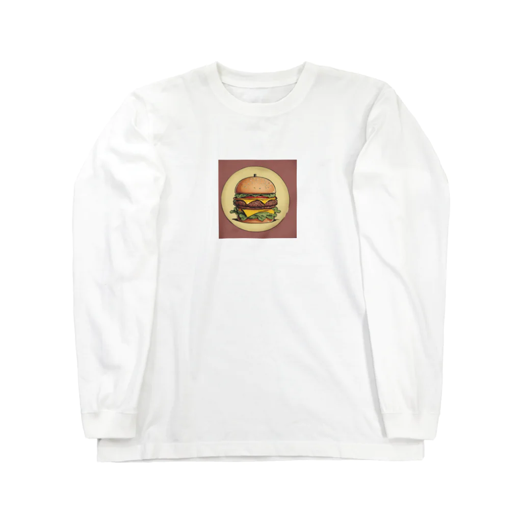 FUJIMON shopのバーガーバーガー Long Sleeve T-Shirt