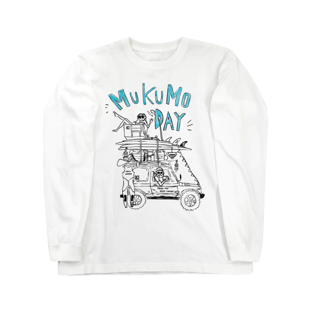 muku-moのMUKUMO DAY （白地用） ロングスリーブTシャツ