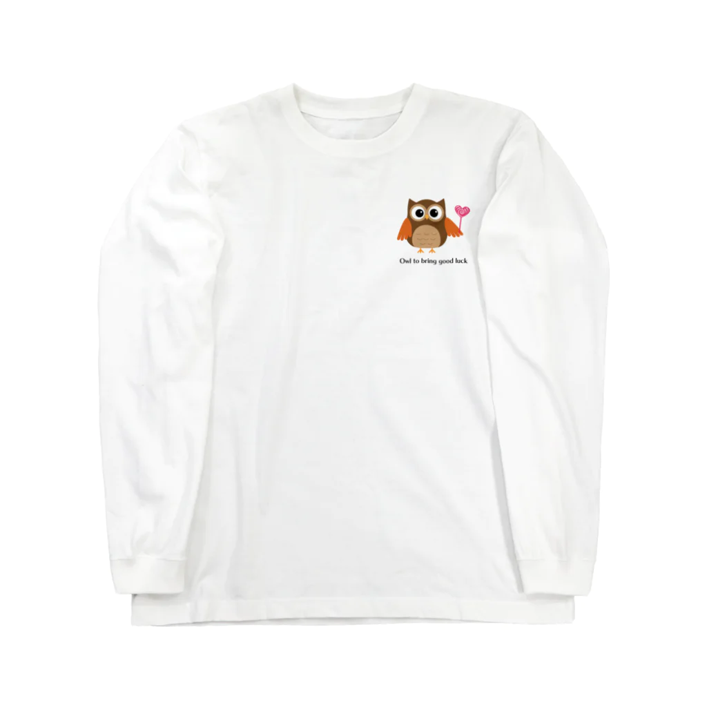 manemauの森のふくろう Long Sleeve T-Shirt