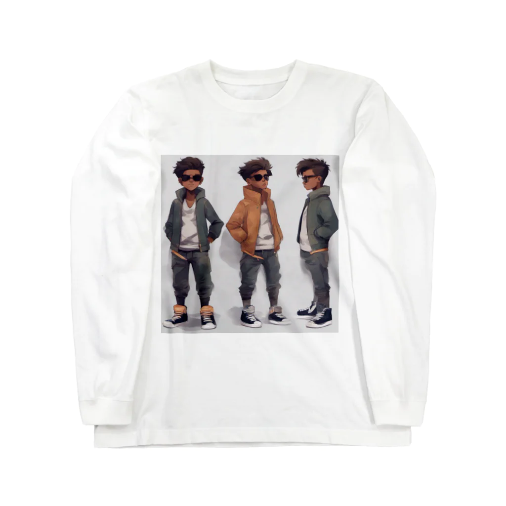 samefudeのAI少年コレクション Long Sleeve T-Shirt