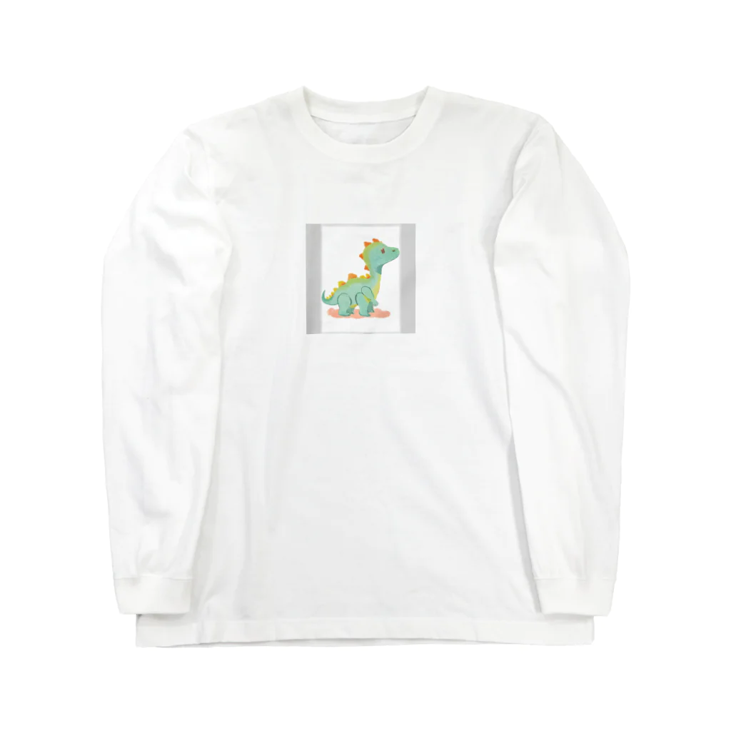 サラリーマン恐竜の優しい恐竜くん Long Sleeve T-Shirt